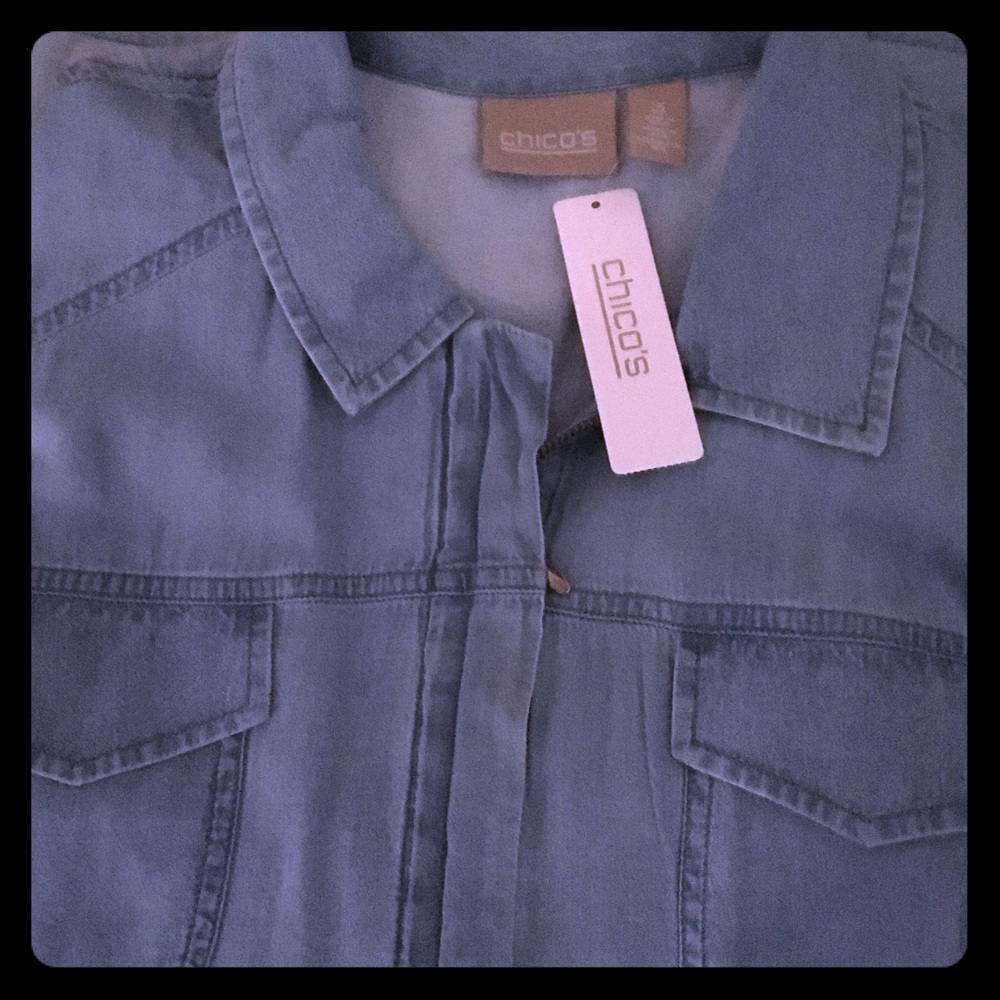 Chico’s Lightweight blue vest
